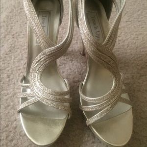 Size 7.5 Gold High Heels